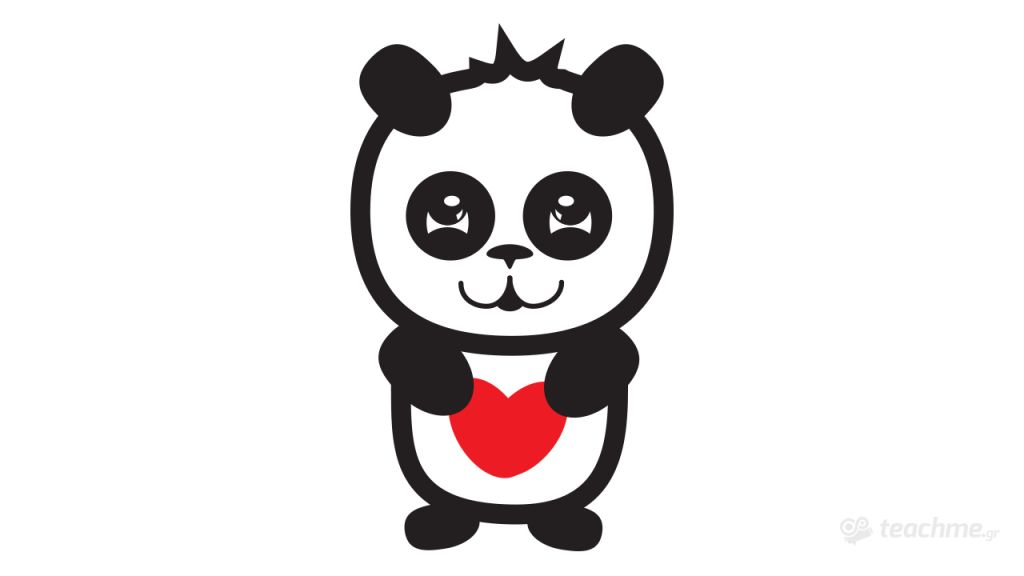 Δημιουργία Χαρακτήρα Panda στο Adobe Illustrator