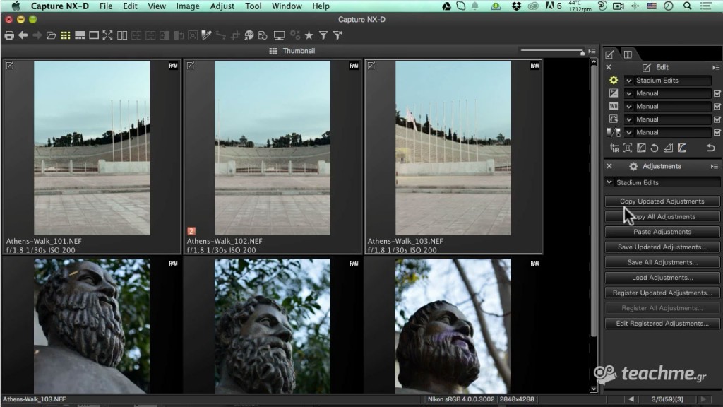 Μάθημα Nikon Capture NX-D - Δείγμα μέσα απο το μάθημα