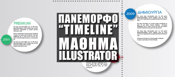 Μάθημα Illustrator: Δημιουργία Πανέμορφου Ιστορικού σε "Timeline" στο Illustrator