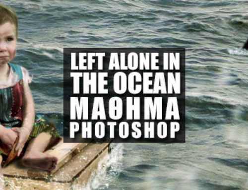 Left Alone in the Ocean – Photo Manipulation