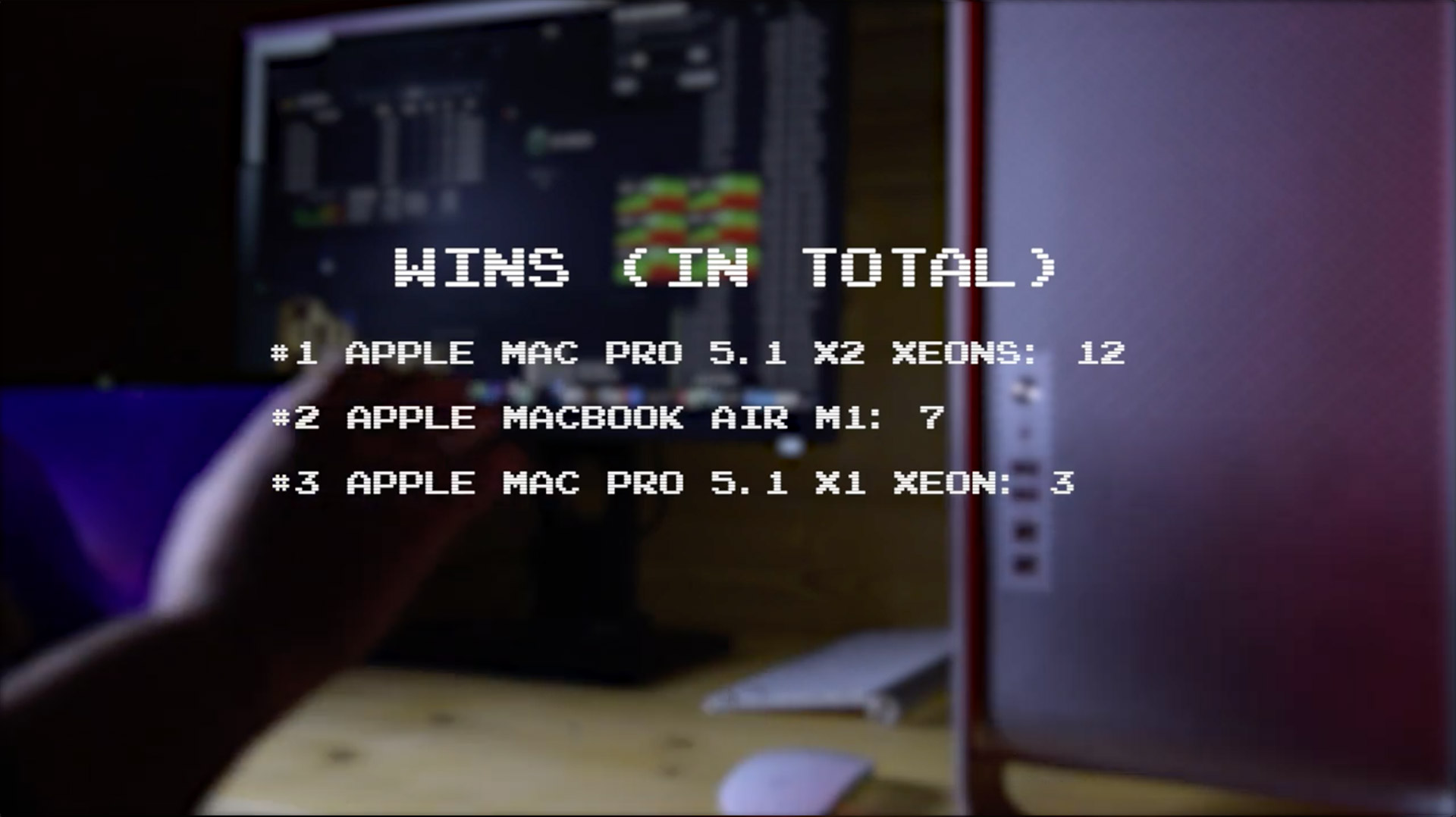 Mac Pro εναντίον M1 - Συγκεντρωτικά αποτελέσματα